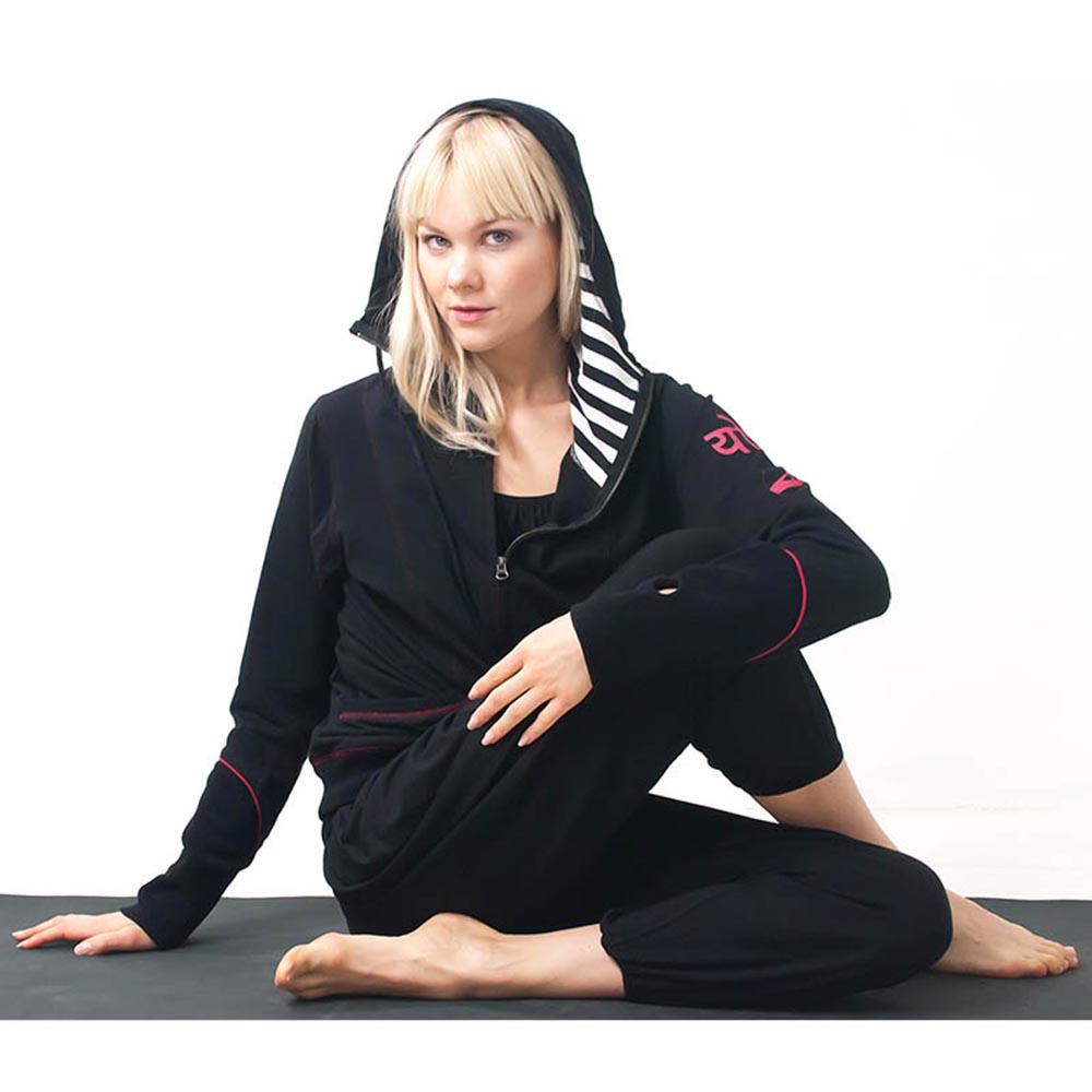 Veste de yoga à capuche unisexe molleton-coton Mandala Om 5/5