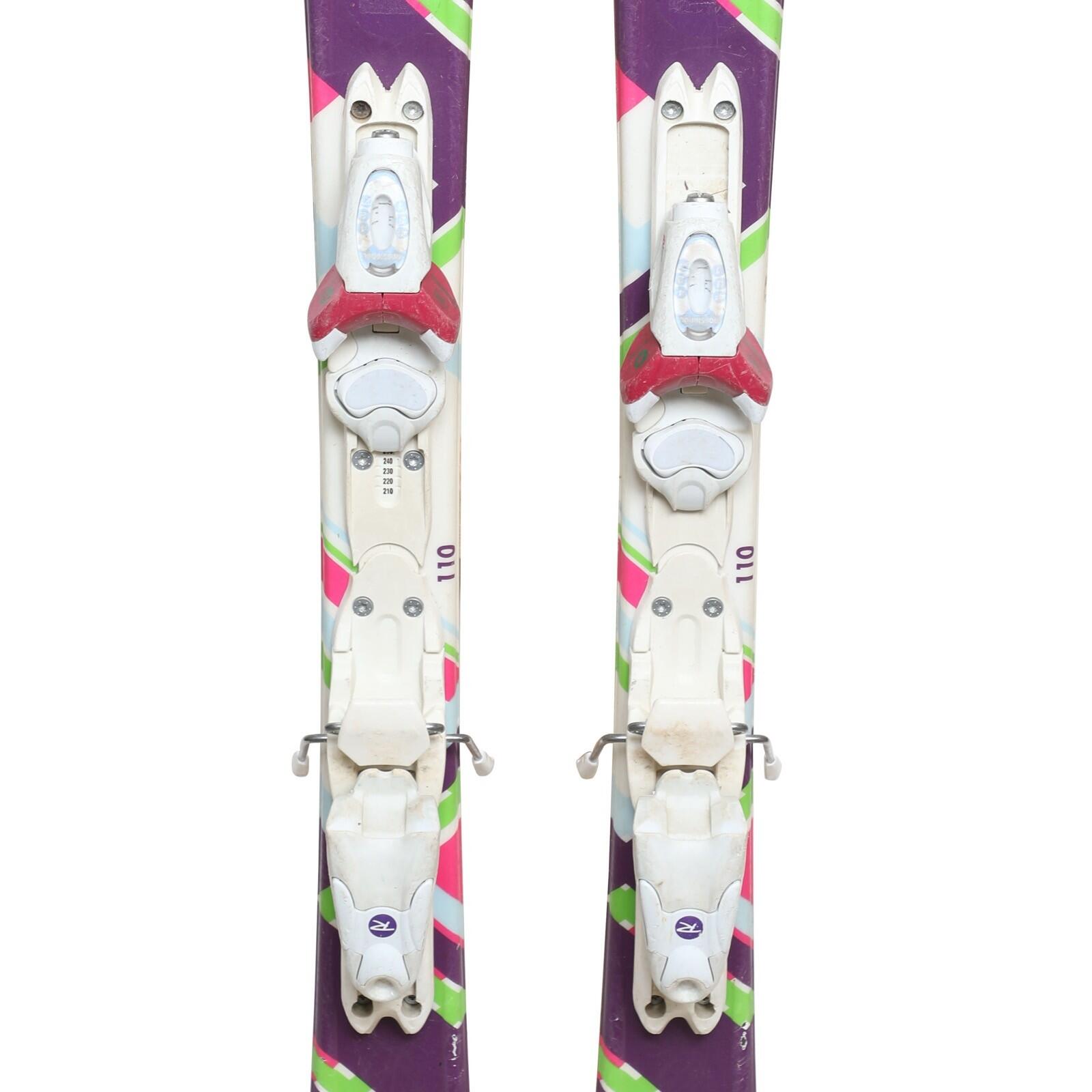 RECONDITIONNE - Ski Junior Rossignol Fun Girl + Fixations 3/4