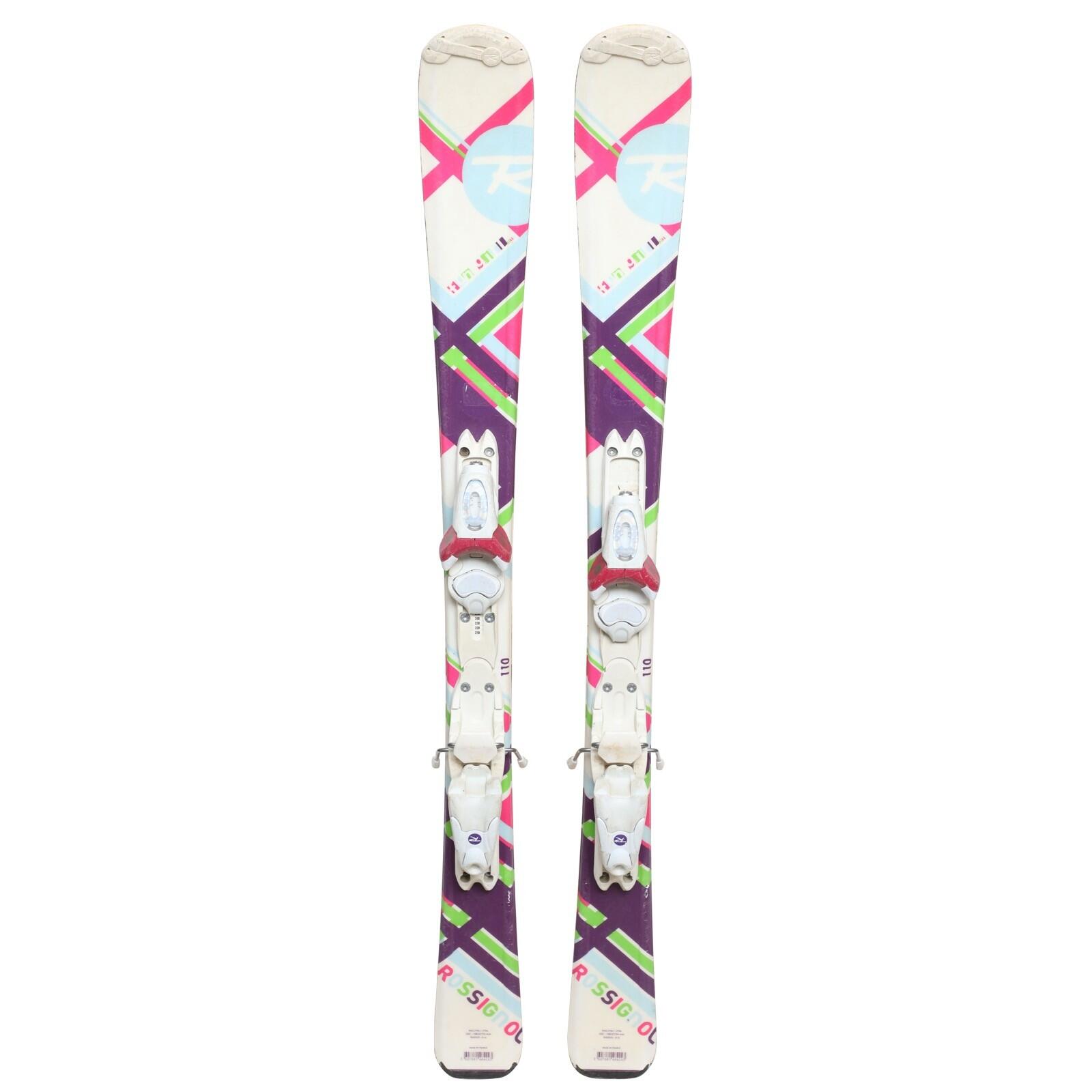 RECONDITIONNE - Ski Junior Rossignol Fun Girl + Fixations 2/4