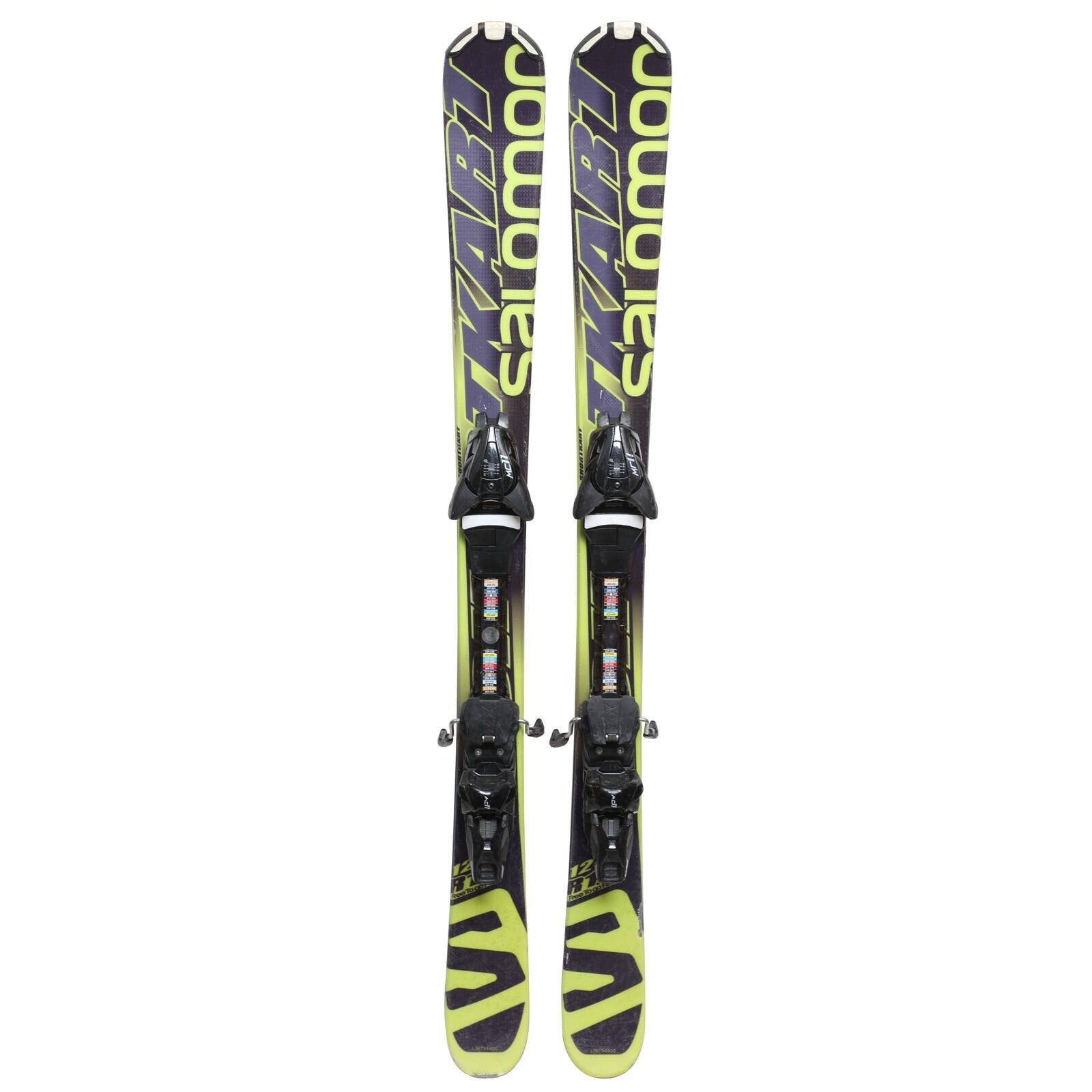 RECONDITIONNE - Mini Ski Salomon Shortkart + Fixations 2/4