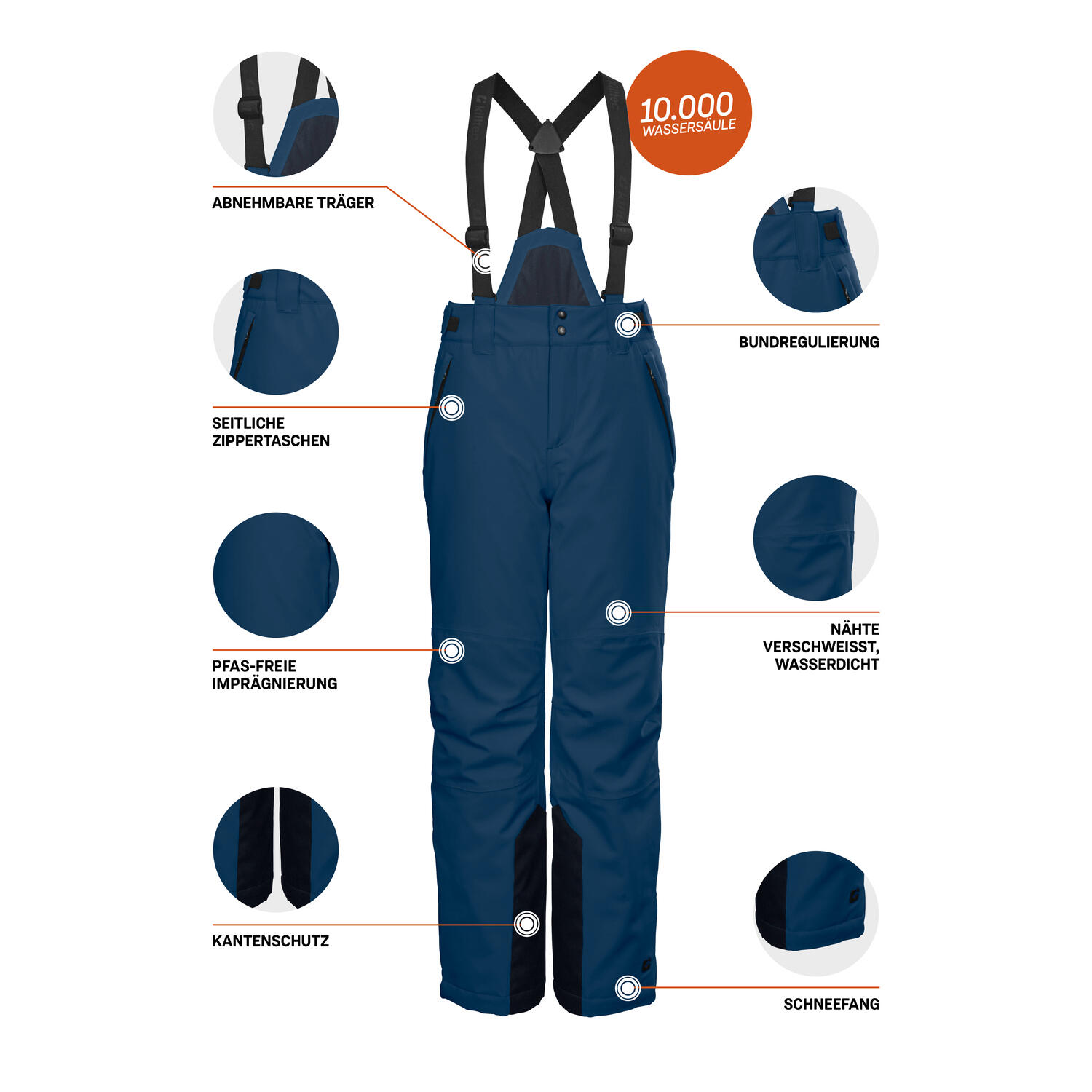 Jungen, Kinder Skihose KSW 79 11/12