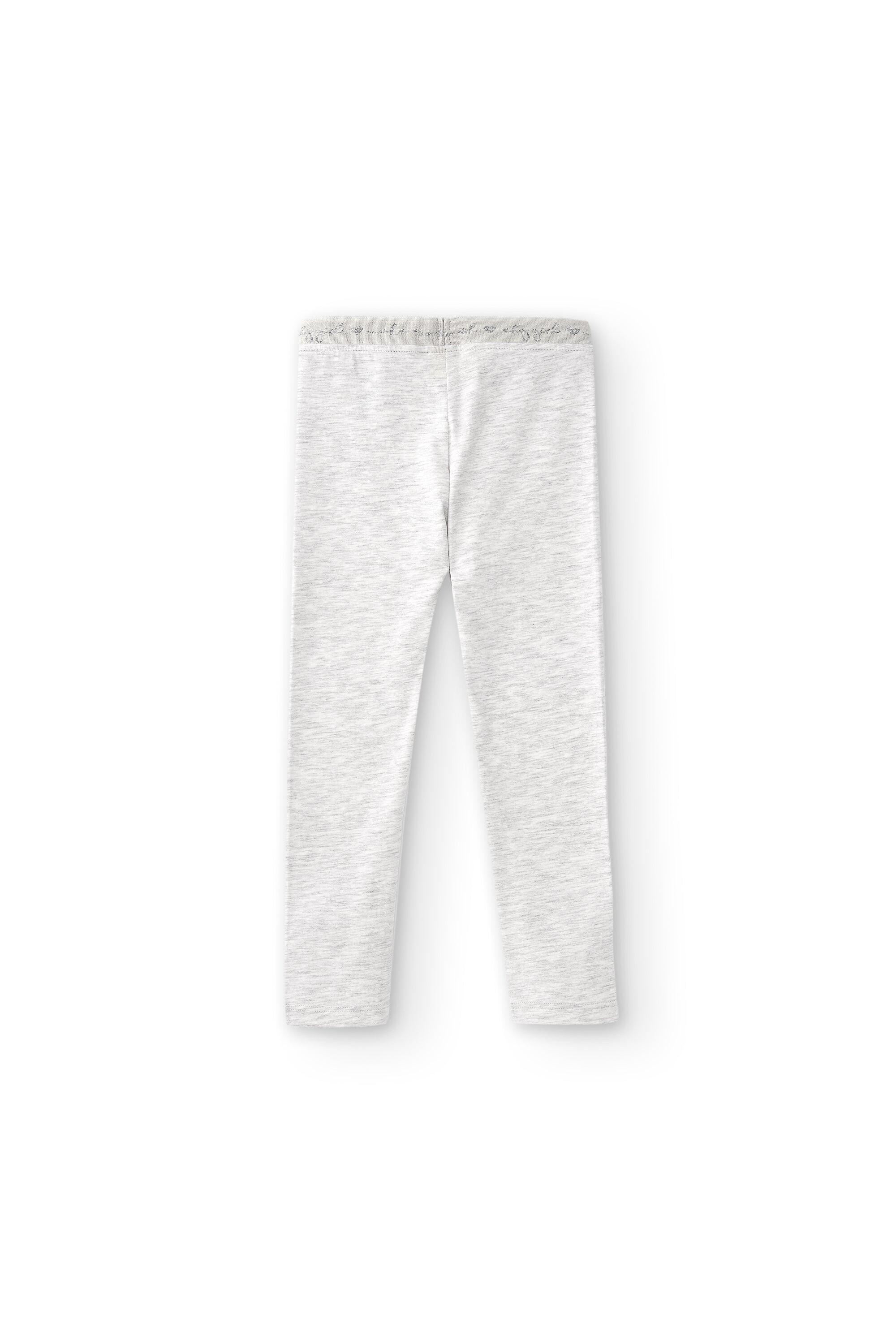 Legging de niña gris | Cintura elástica 3/4