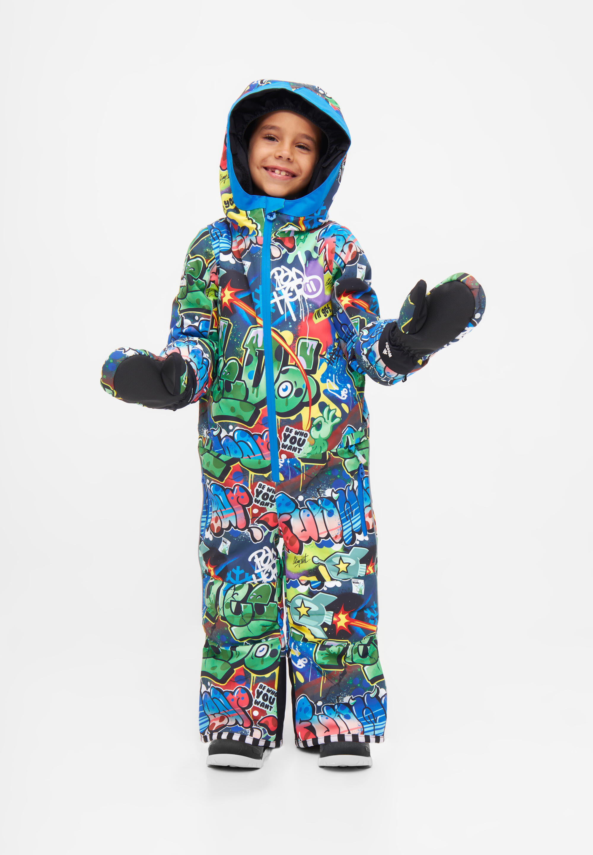 Moufles COSMO SPRAYPRINT multicolore respirant imperméable 2/5