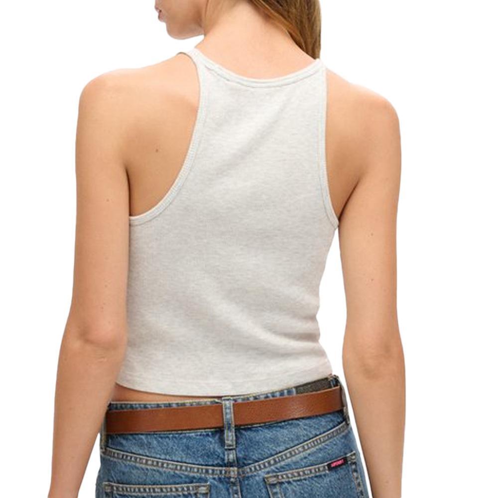Débardeur Beige Femme Superdry Essential Logo Racer 2/2
