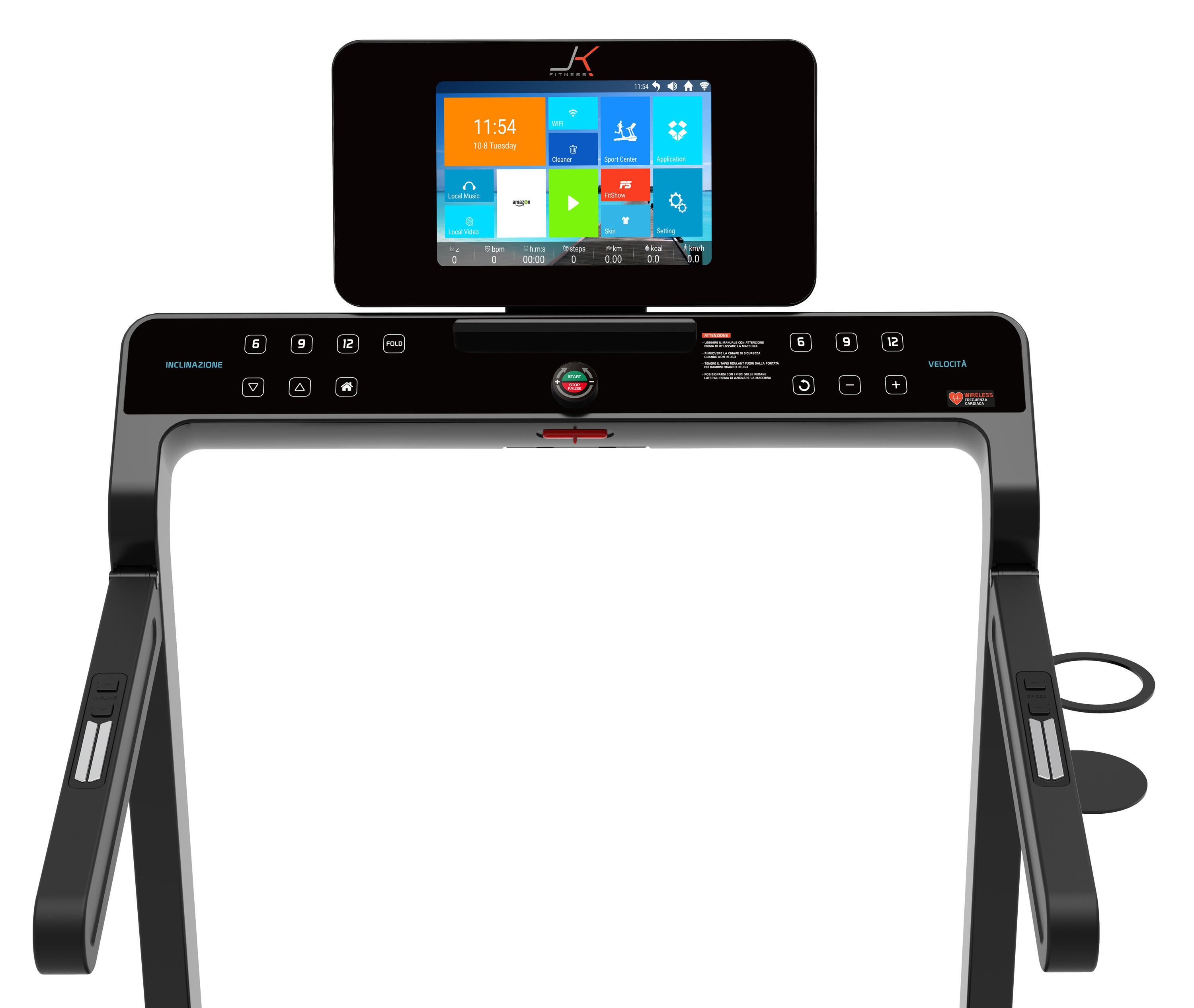 Tapis Roulant JK Fitness Supercompact 48 TFT salvaspazio Compatibile APP Zwift e 2/2
