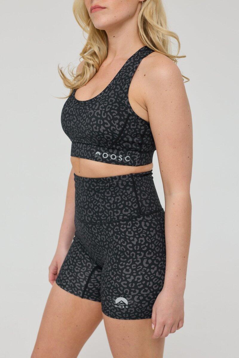 Dames Fitness Shorts Hoge Taille Infinite Black Leopard 2/4