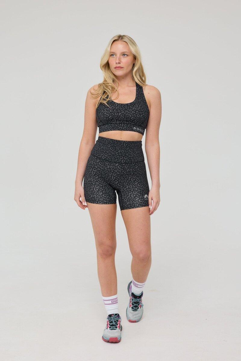 Dames Fitness Sport-BH Hoge Steun Elite Black Leopard 4/5