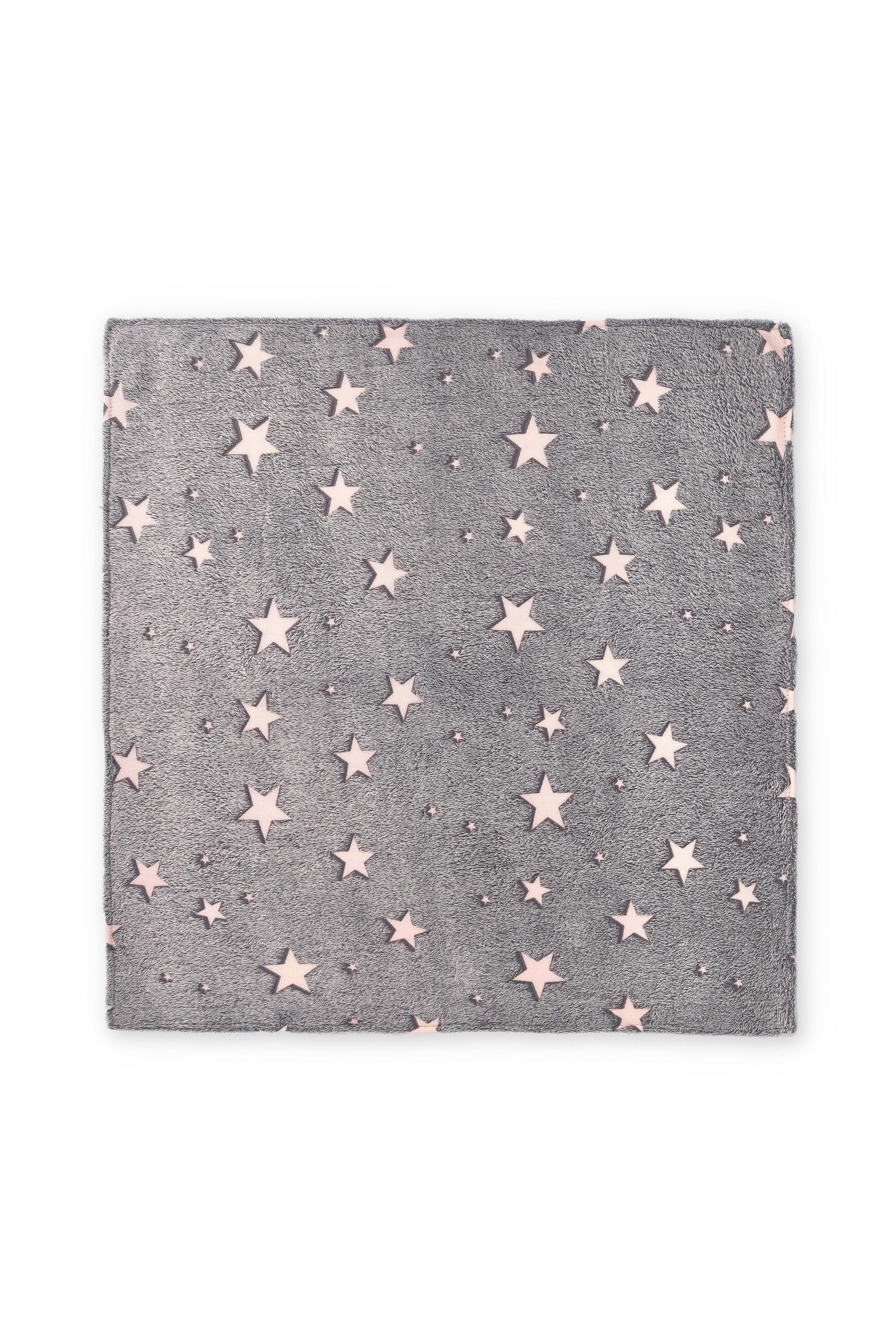Manta gris con estrellas 2/3