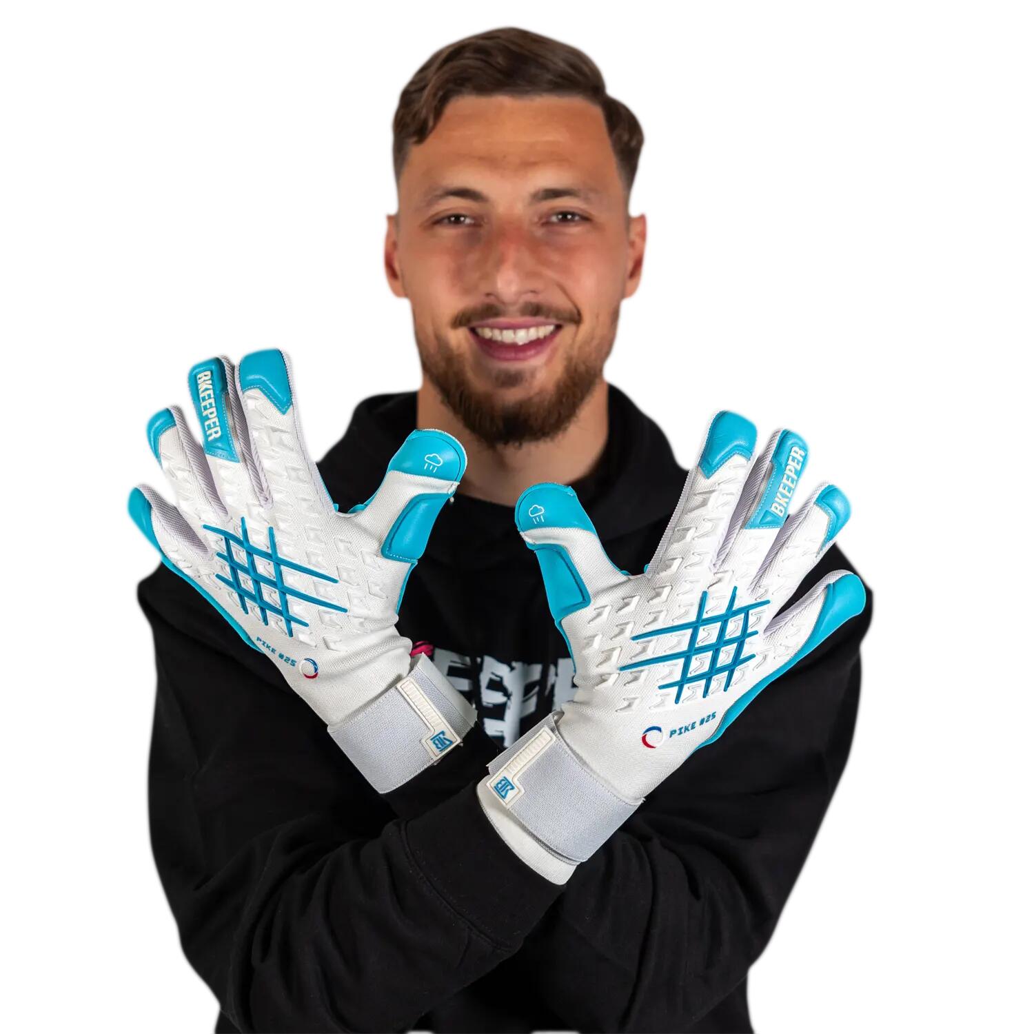 Luvas de goleiro adulto Pike #25 Aqua 4/7