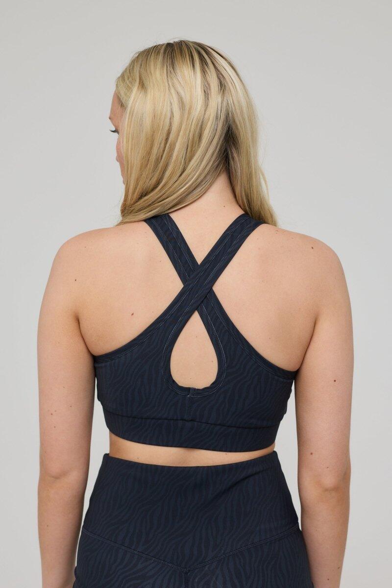 Dames Fitness Sport-BH Hoge Steun Elite Black Tiger 2/7
