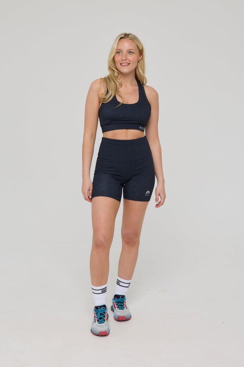 Dames Fitness Shorts Hoge Taille Infinite Black Tiger 3/4