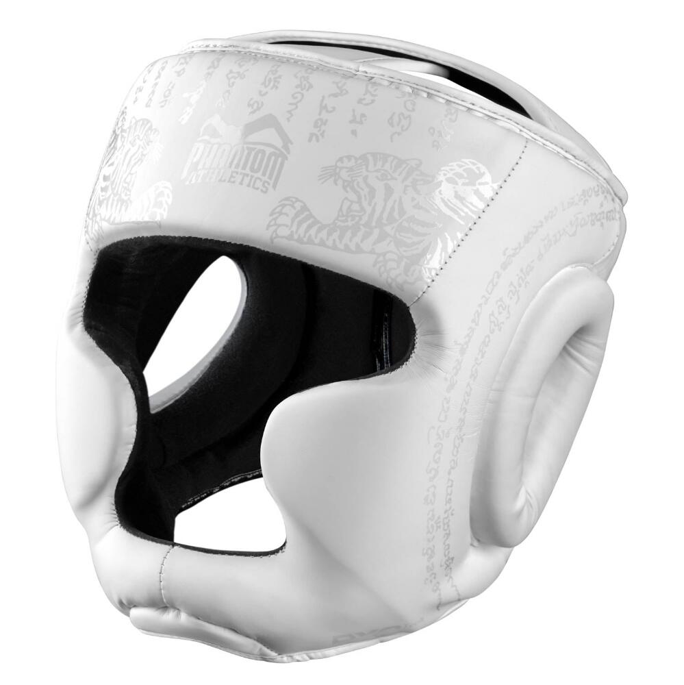 Casque de protection Muay Thai – Blanc – Taille unique 1/3