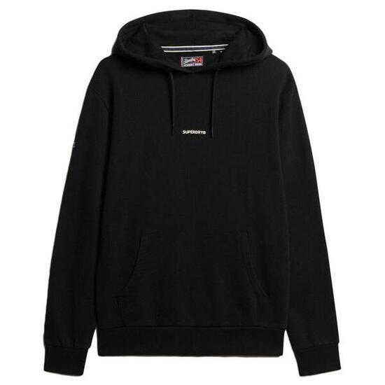 Sweat à Capuche Noir Homme Superdry Plain Hood