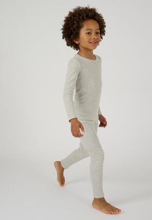 Caleçon long thermique Thermolactyl, côtes molletonnées