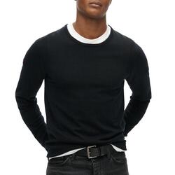 Pull Noir Homme Superdry Merino Crew Jumper