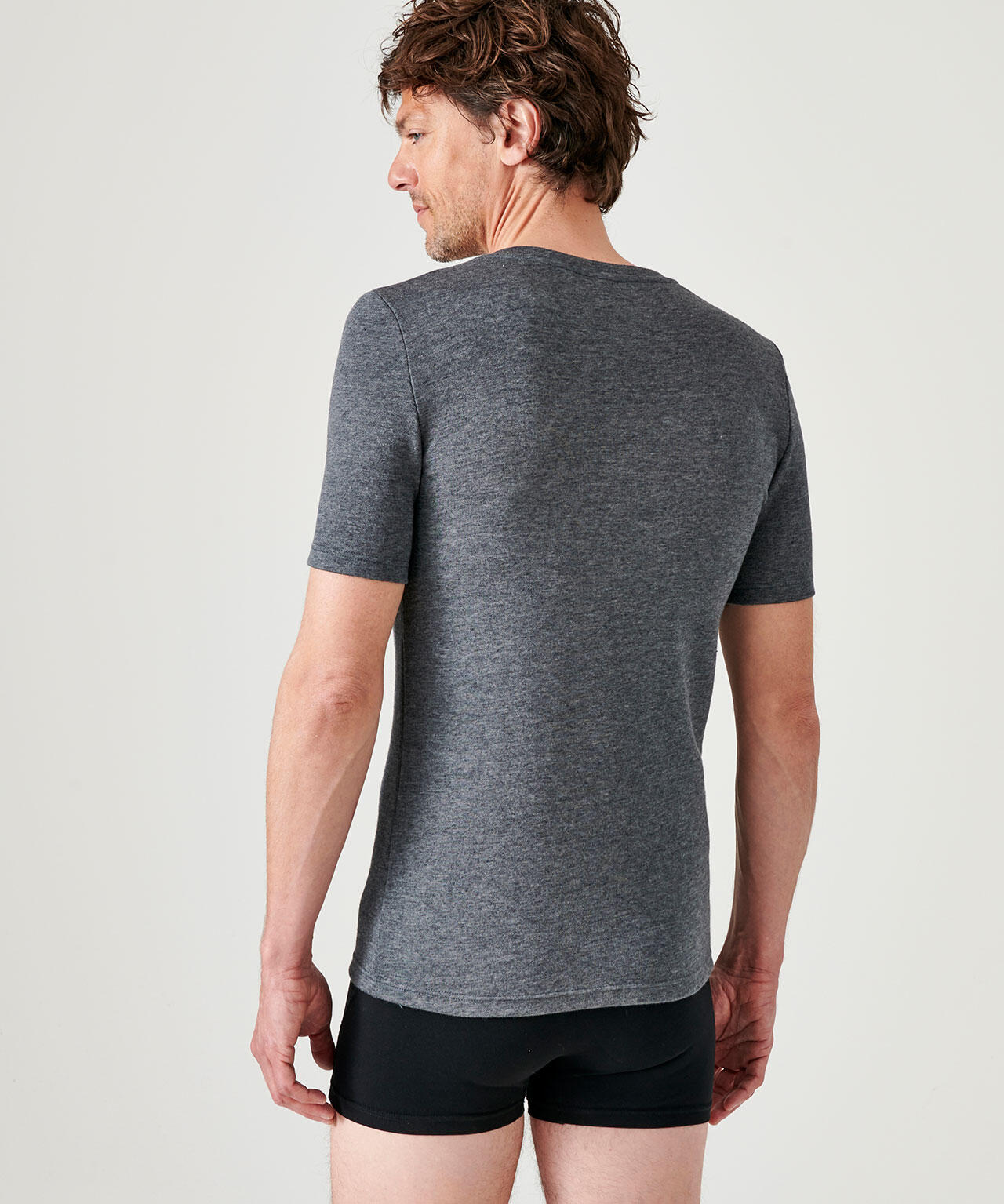 T-shirt double face col V thermique Thermolactyl 3/4