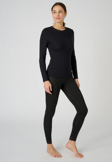 T-shirt fine côte thermique Thermolactyl Sensitive, col rond