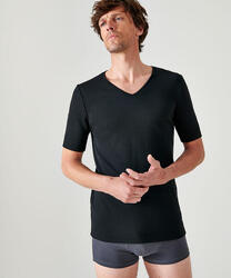 T-shirt col V manches courtes maille classique Thermolactyl
