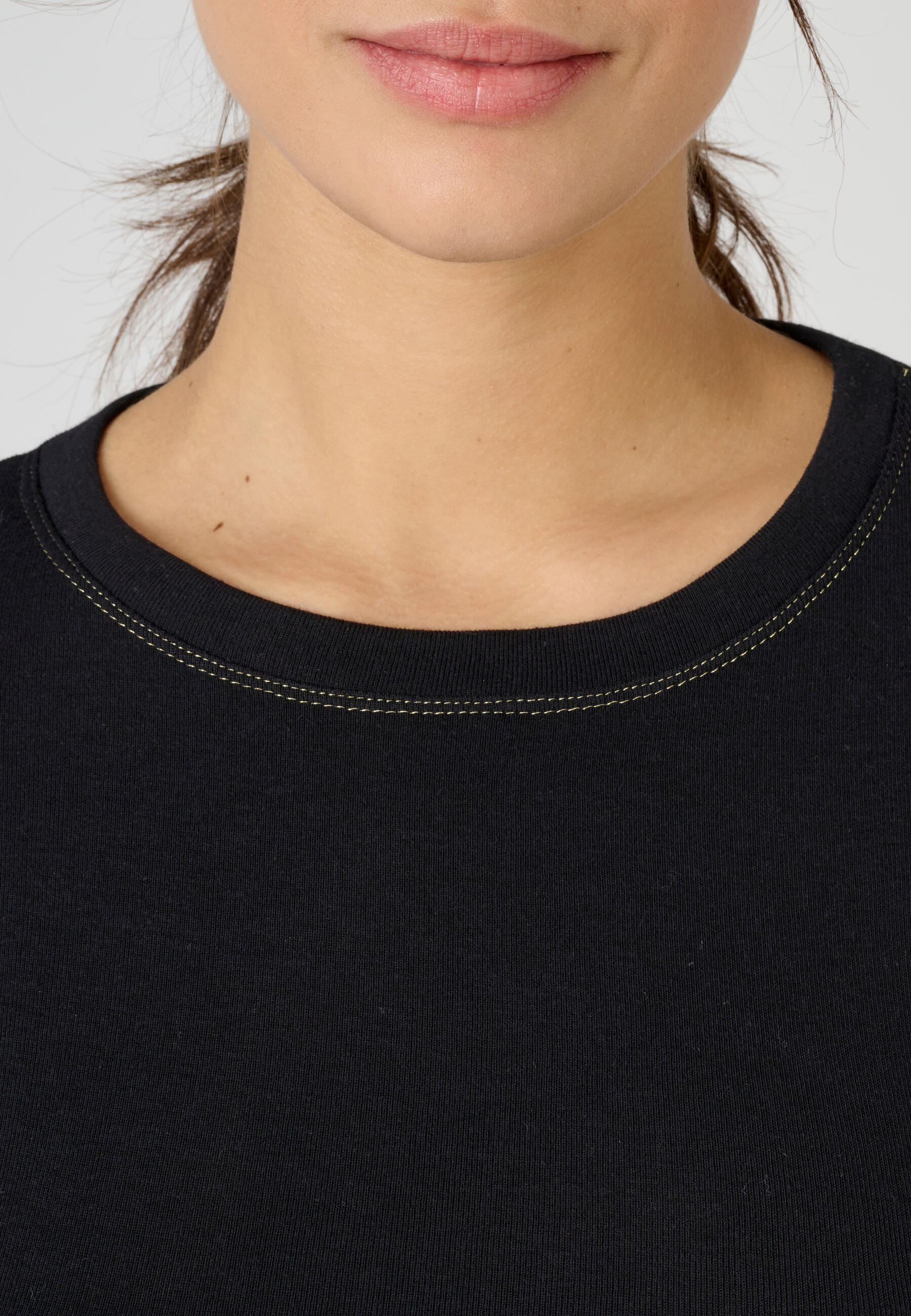 T-shirt fine côte thermique Thermolactyl Sensitive, col rond 2/5