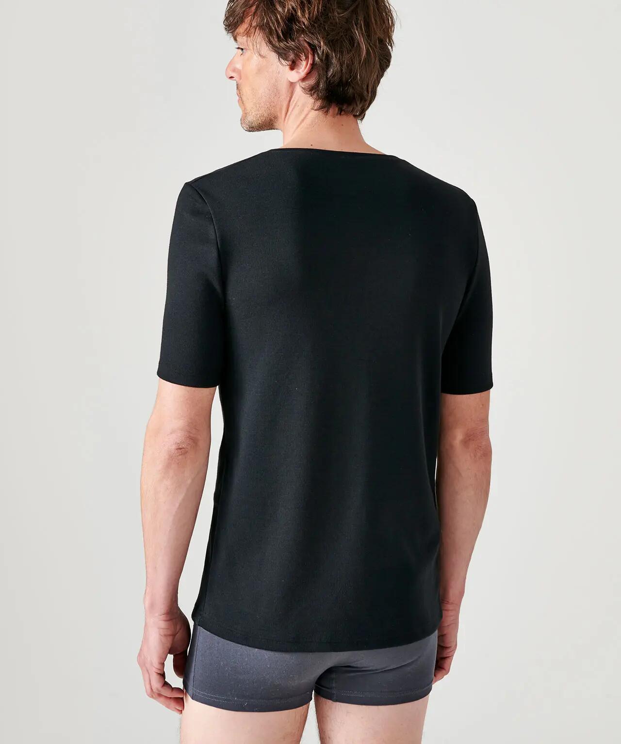 T-shirt col V manches courtes maille classique thermique Thermolactyl 3/4