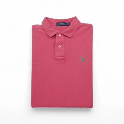 Second life - Kurzarm-Herren-Poloshirt Rosa - In sehr gutem Zustand