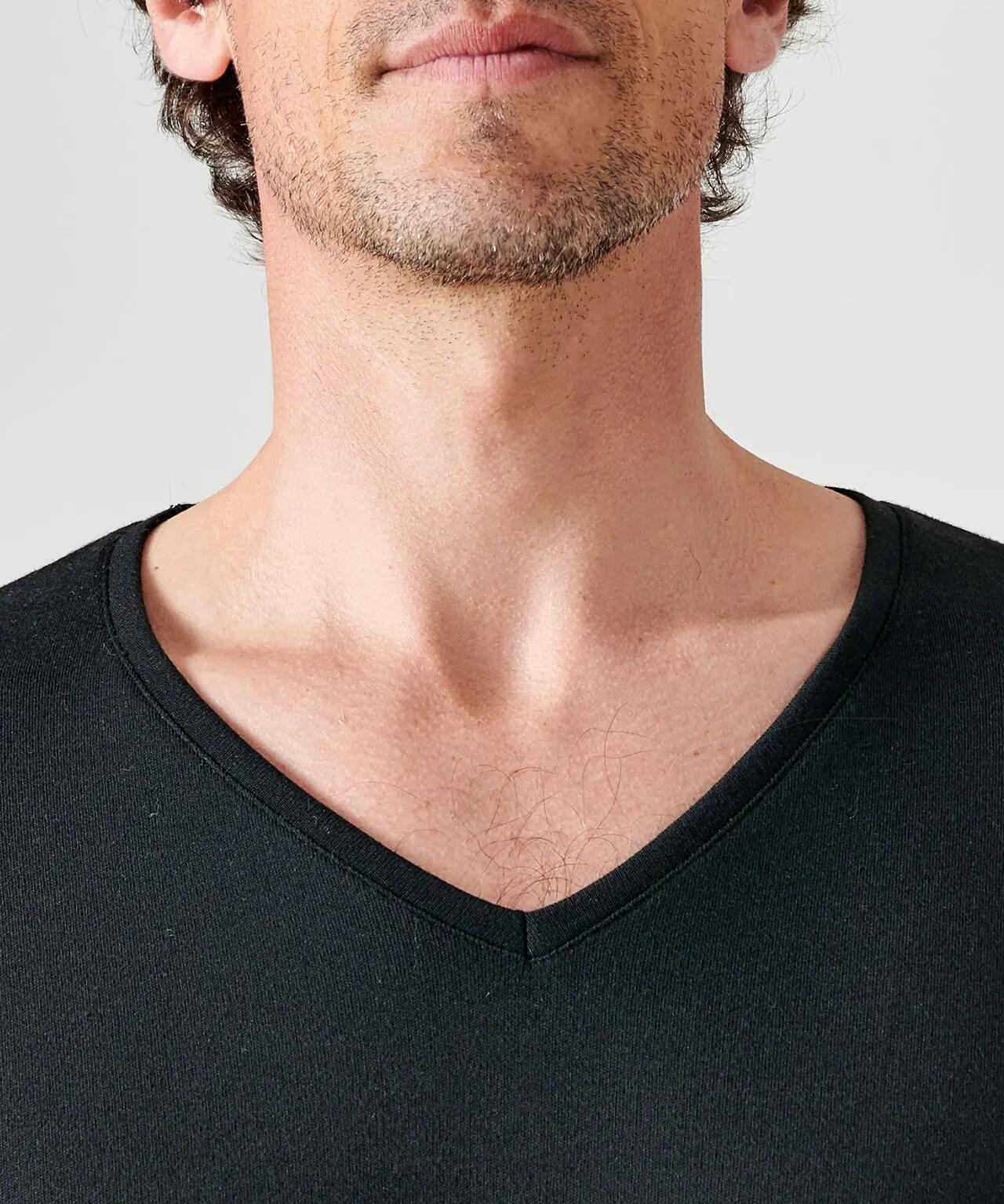 T-shirt col V manches courtes maille classique thermique Thermolactyl 4/4