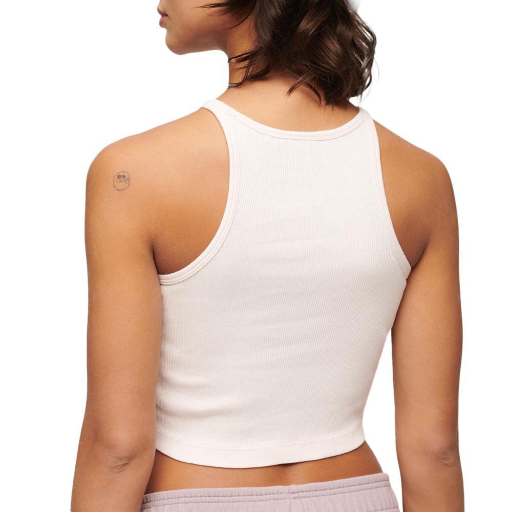 Top Blanc Femme Superdry Embroidered Racer 2/2