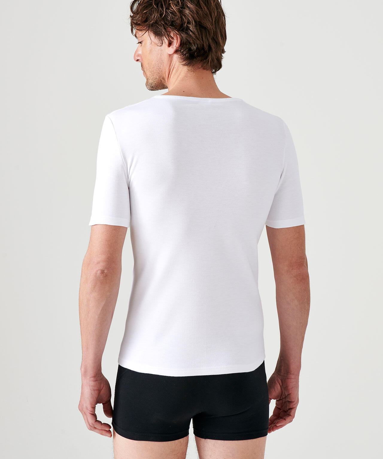 T-shirt col V manches courtes maille classique thermique Thermolactyl 3/4