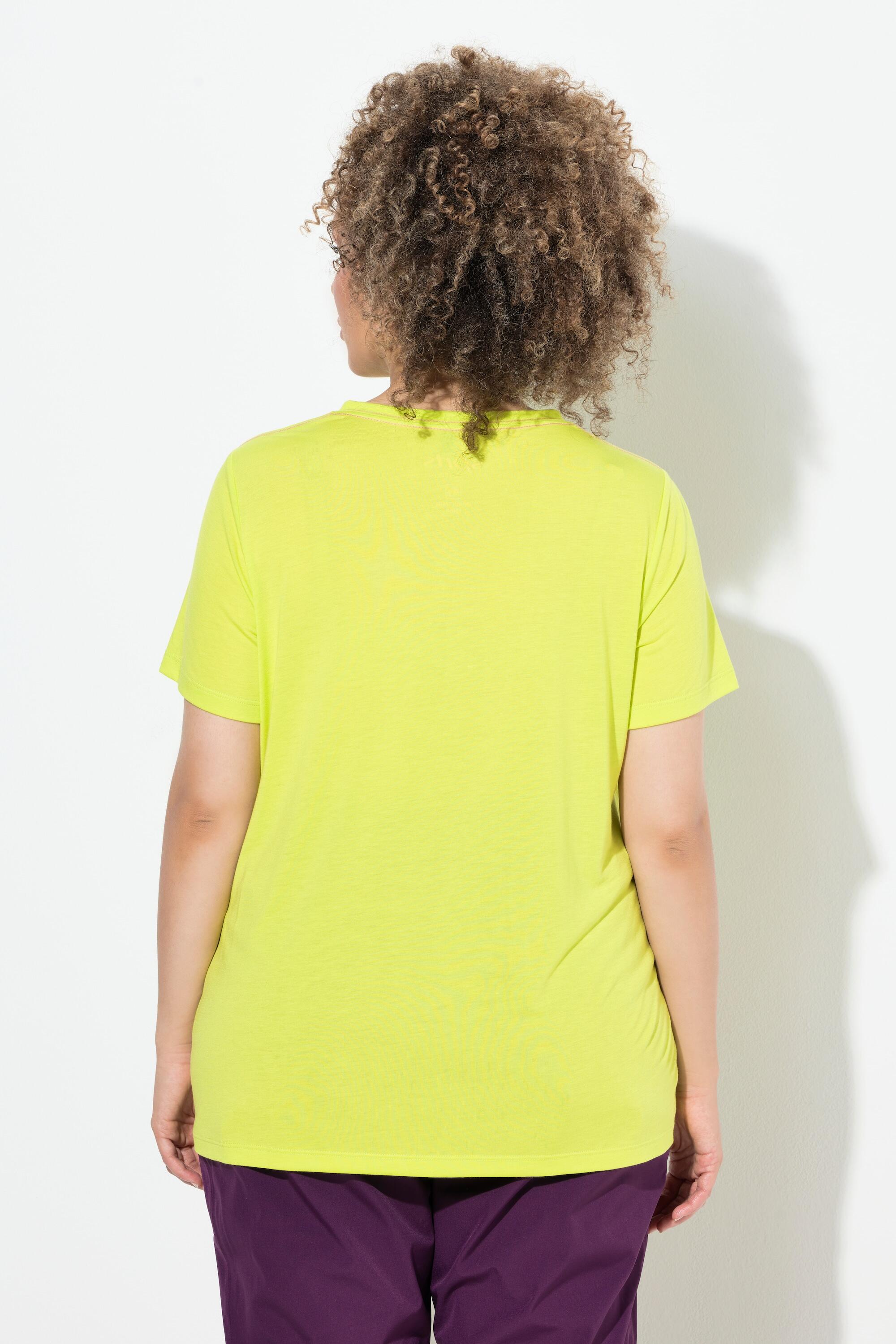 Femme T-shirt technique à col V et manches courtes message Wild 2/6