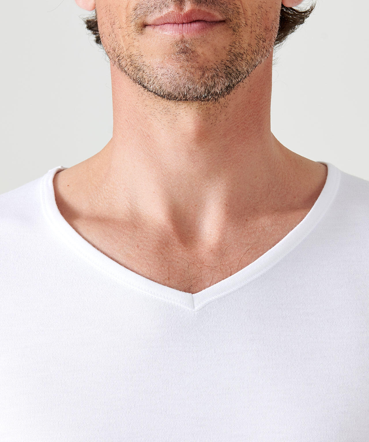 T-shirt col V manches courtes maille classique thermique Thermolactyl 4/4