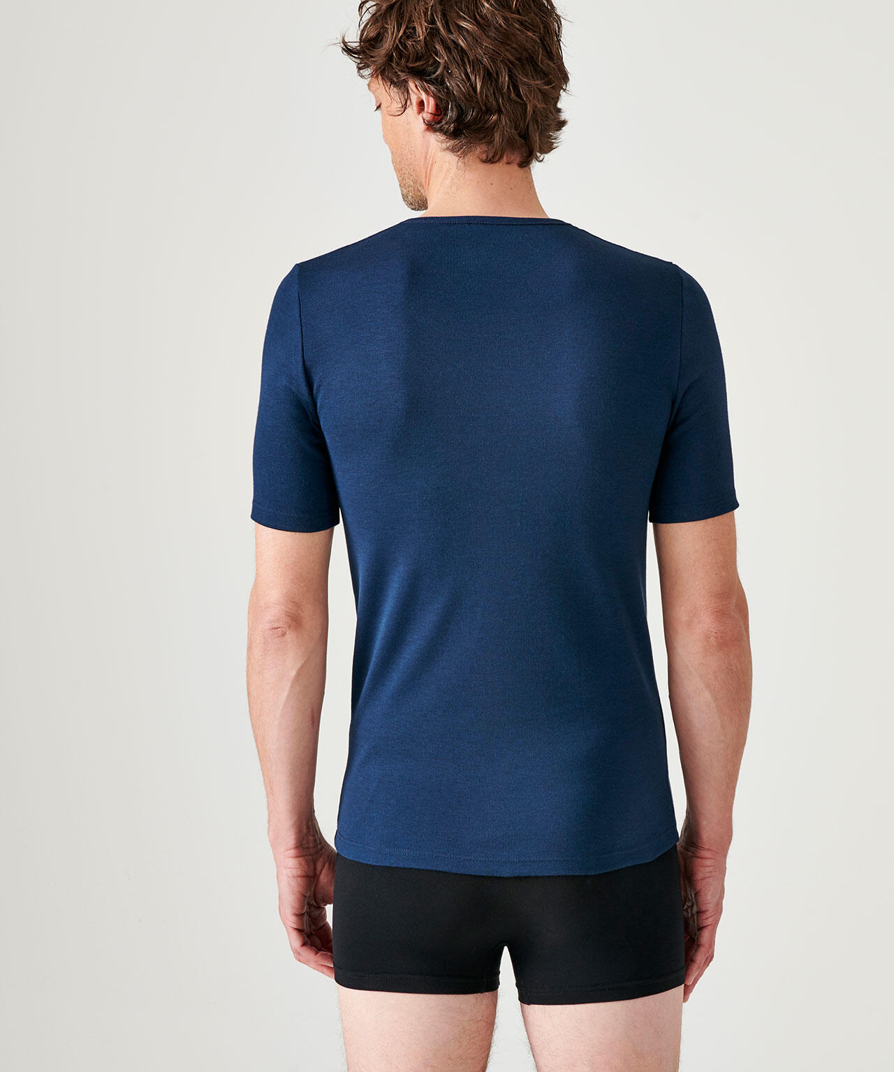 T-shirt thermique Thermolactyl manches courtes maille interlock  - Bleu 3/4