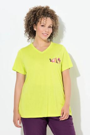Damen Shirt Wild V-Ausschnitt Halbarm