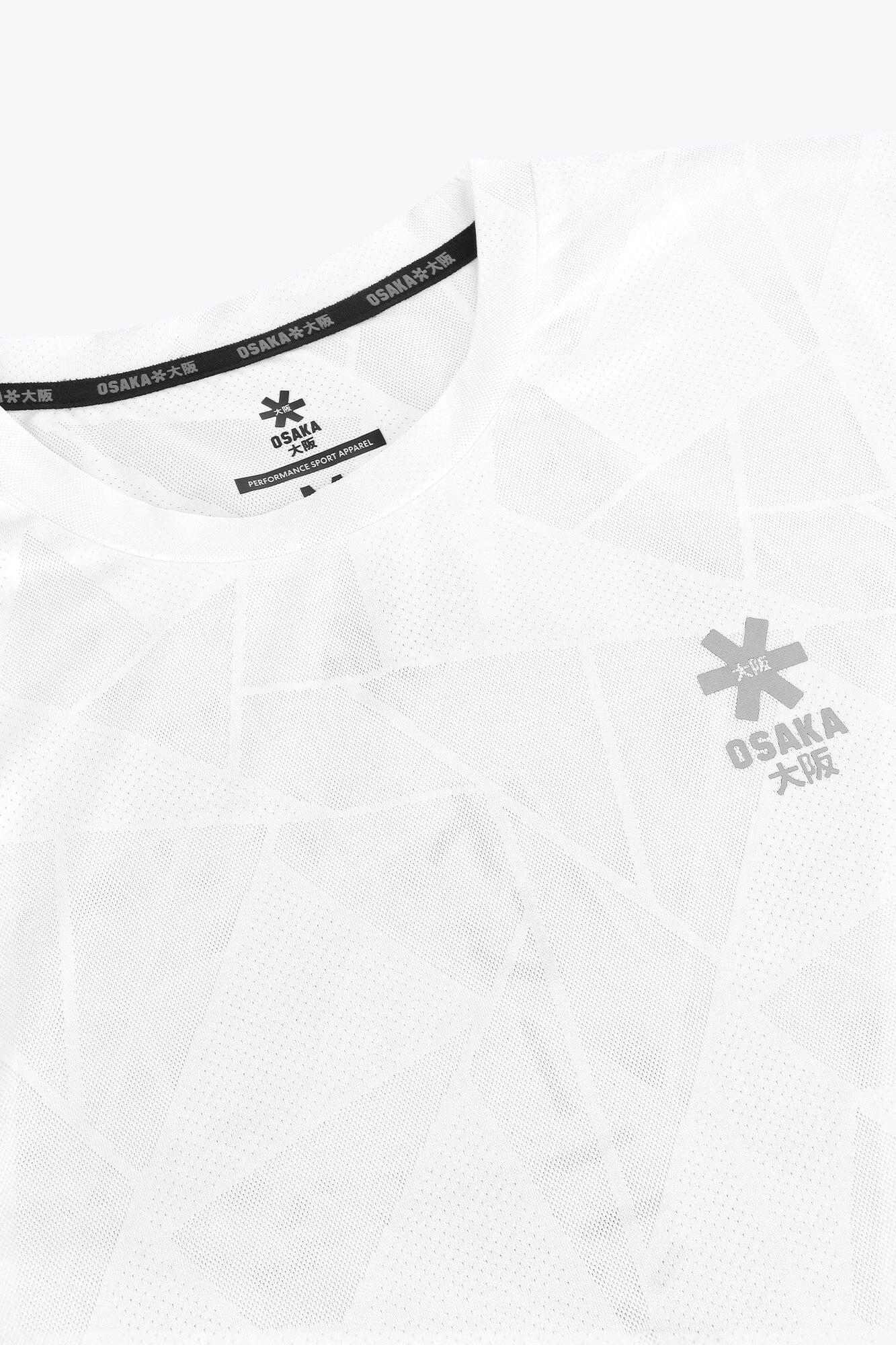 Camiseta de entrenamiento Osaka para hombre, de malla, blanca 4/4