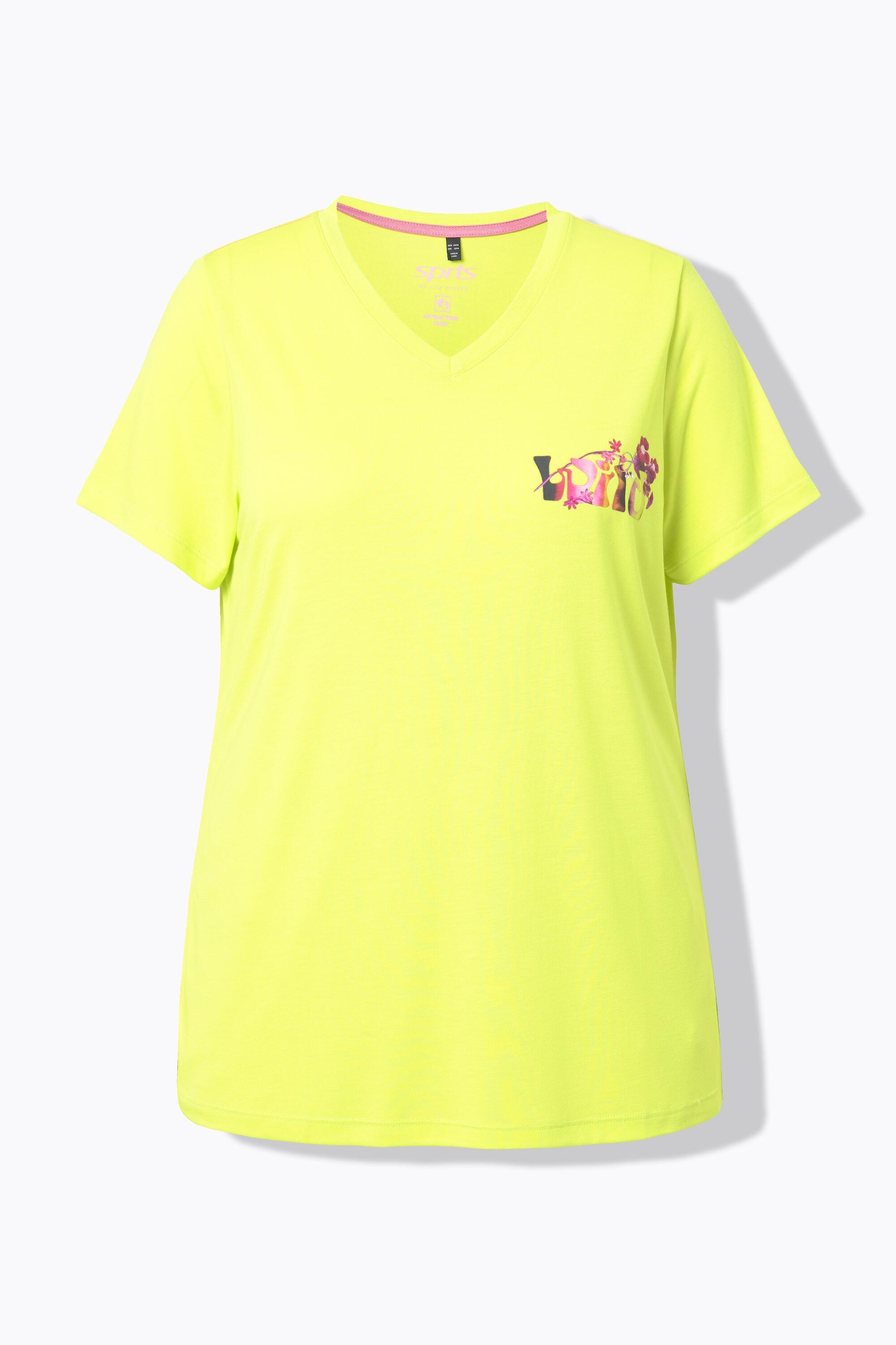 Femme T-shirt technique à col V et manches courtes message Wild 6/6