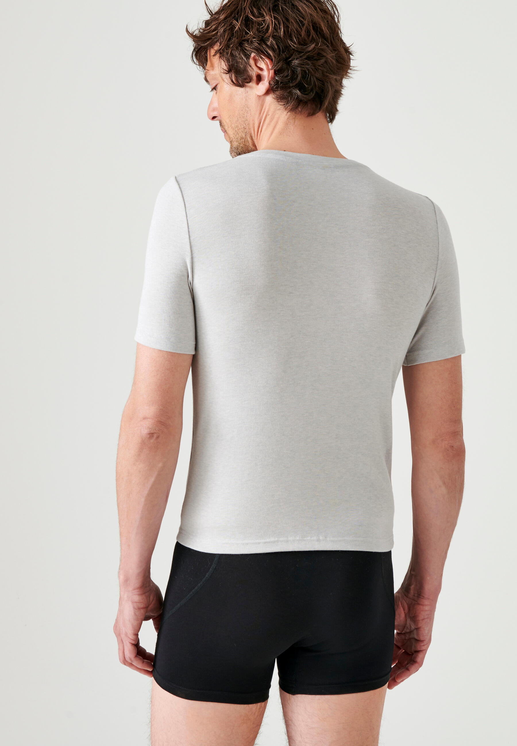 T-shirt col rond manches courtes fine côte thermique Thermolactyl 3/5