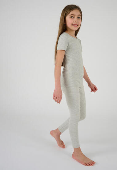 T-shirt thermique Thermolactyl manches courtes, maille classique - Gris