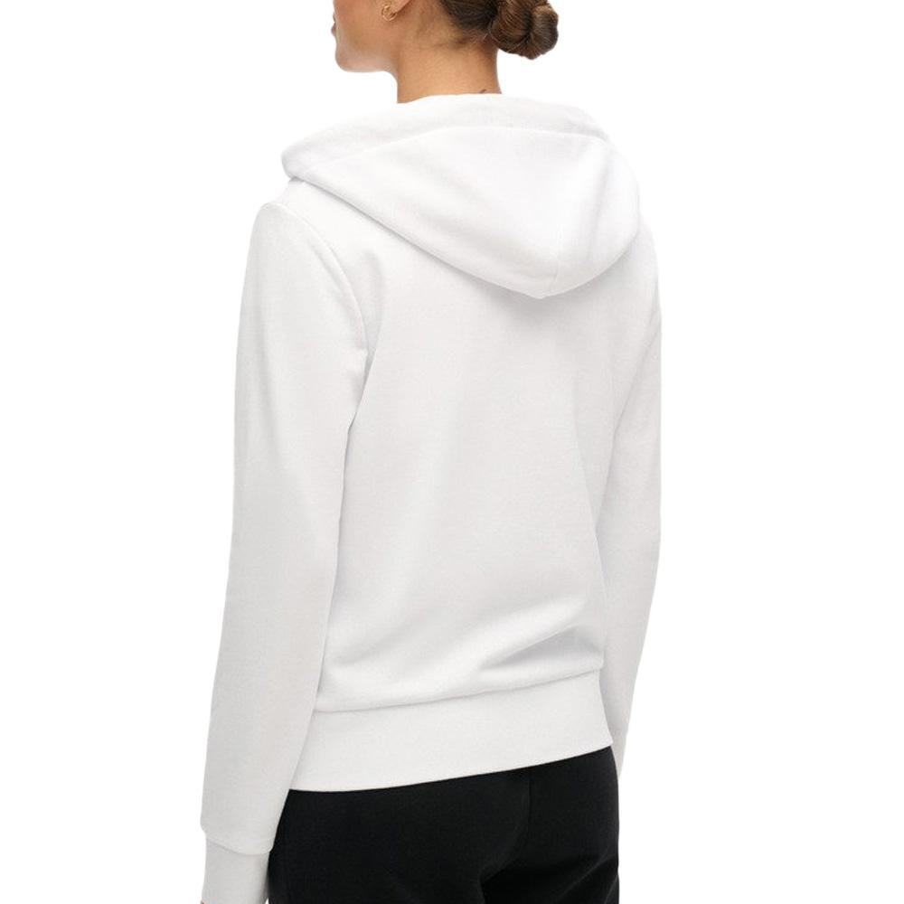 Sweat Blanc Femme Superdry Plain Zip Hood 2/2