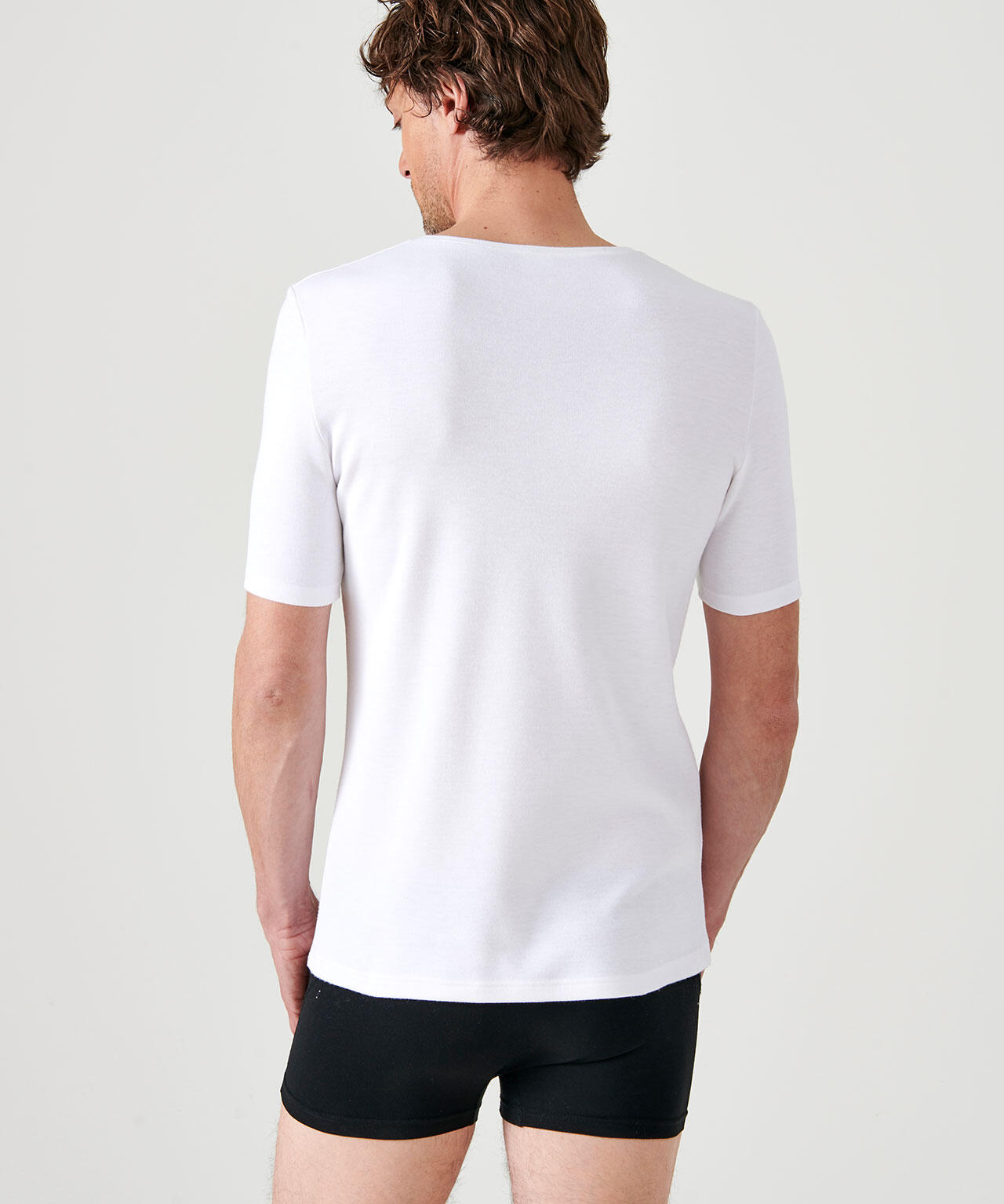 T-shirt thermique Thermolactyl manches courtes maille interlock  - Blanc 3/4