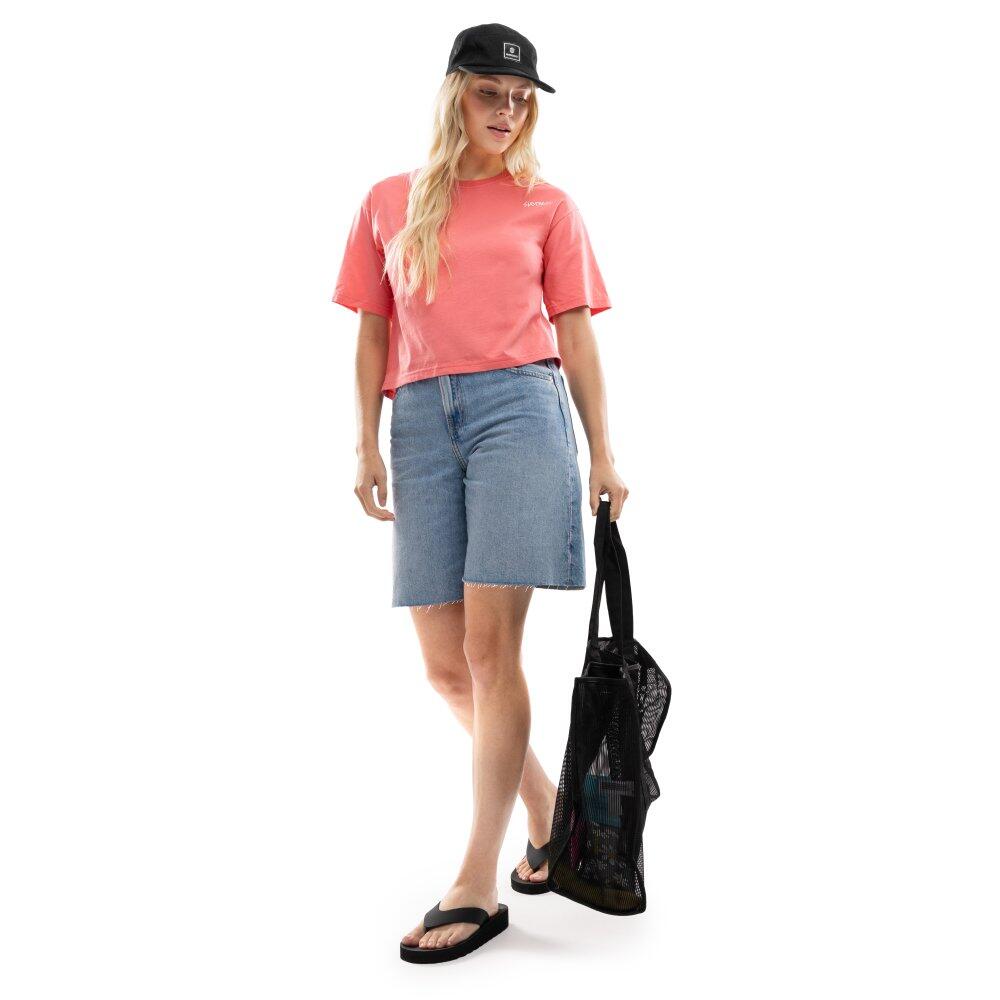 T-shirt ample crop top femme Lifestyle IBZ Eivissa Coral Corail 3/7
