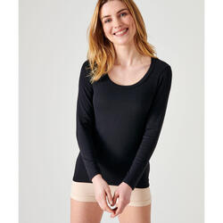 T-shirt fine côte Thermolactyl Sensitive, encolure dégagée