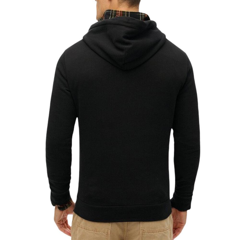 Superdry Herren Hoodie Schwarz – Plain Hood 3/3