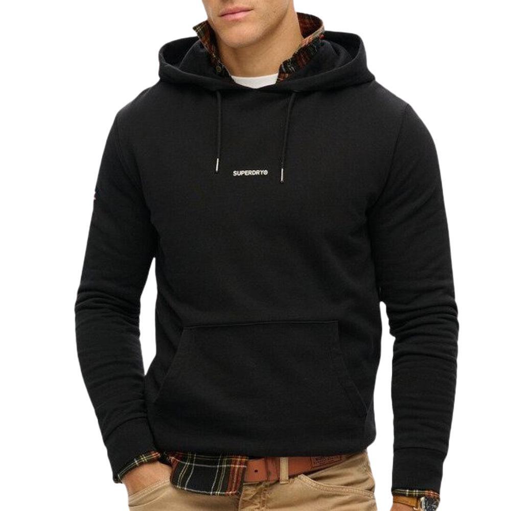 Superdry Herren Hoodie Schwarz – Plain Hood 2/3