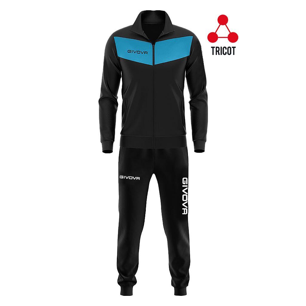 GIVOVA Sportovní set Givova Visa Triacetato Black/tyrkys