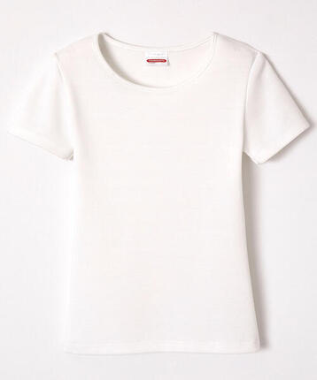 T-shirt thermique Thermolactyl manches courtes, maille classique - Blanc