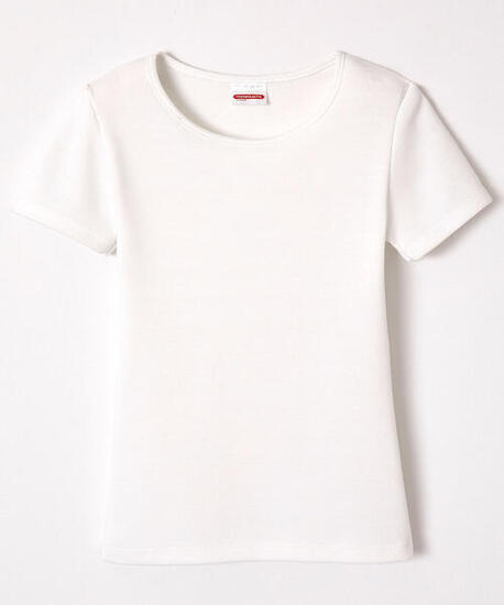 T-shirt thermique Thermolactyl manches courtes, maille classique - Blanc
