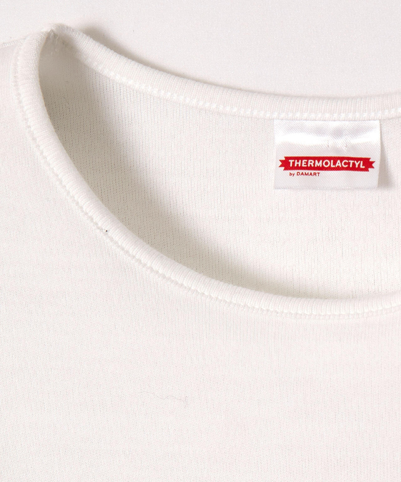 T-shirt thermique Thermolactyl manches courtes, maille classique - Blanc 2/2