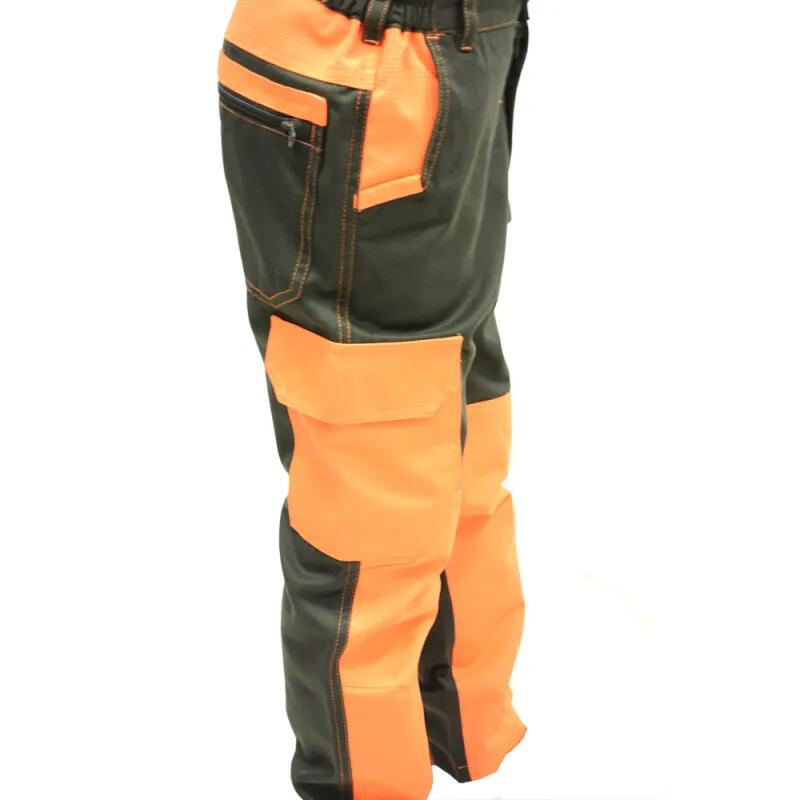 Pantalon traque enfant polyester coton orange kaki 6 à 16 ans 4/4