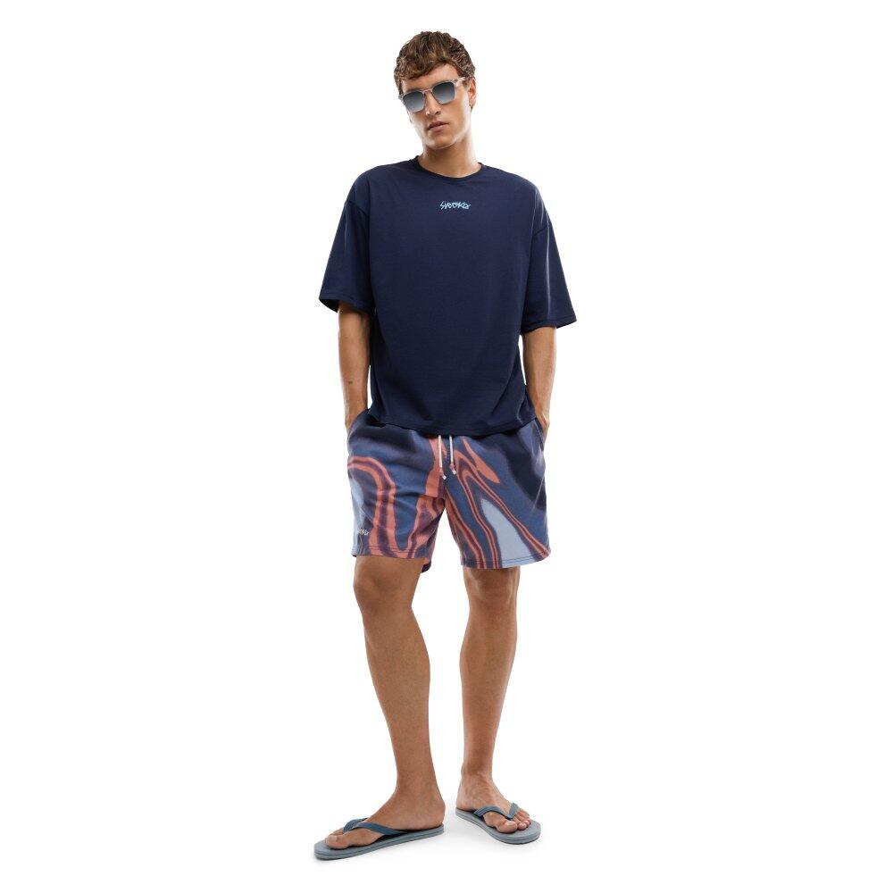 T-shirt ample homme Lifestyle IBZ Ibi Blue Stone Bleu 3/6