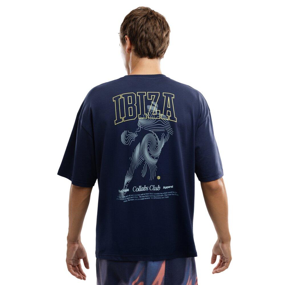 T-shirt ample homme Lifestyle IBZ Ibi Blue Stone Bleu 2/6