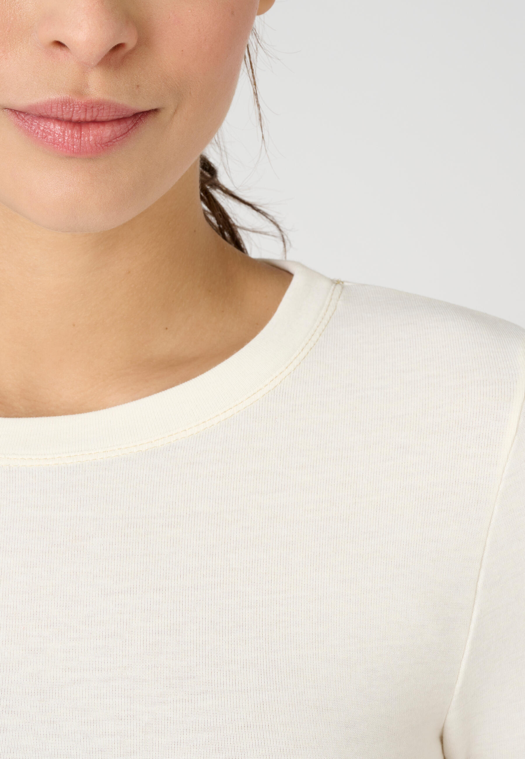 T-shirt fine côte thermique Thermolactyl Sensitive, col rond 2/5